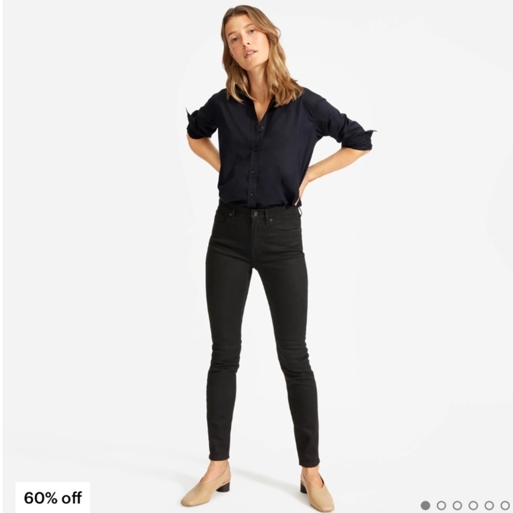 Everlane | The Mid Rise Skinny Jean Black Size 25